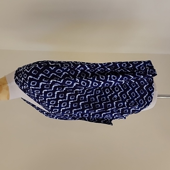 NWT! LOFT Size XS/S Blue multi tie dye print cardigan - Picture 2 of 9